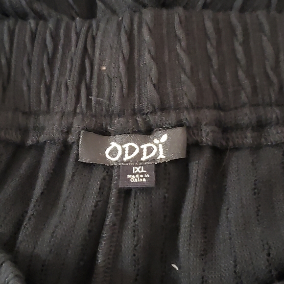 Rib Knit Shorts, Black - Picture 6 of 8